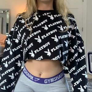 Playboy Crop Hoodie